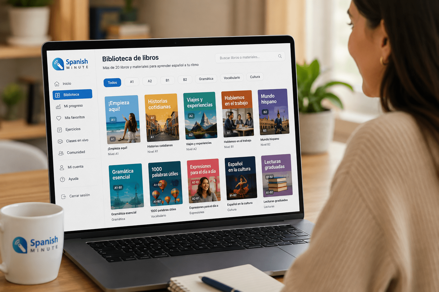 Biblioteca de libros de la plataforma